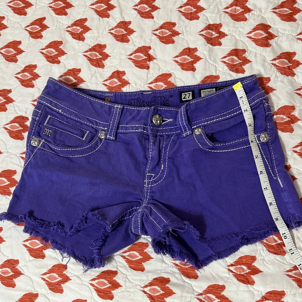 Miss Me Women's Deep Purple Jean Shorts